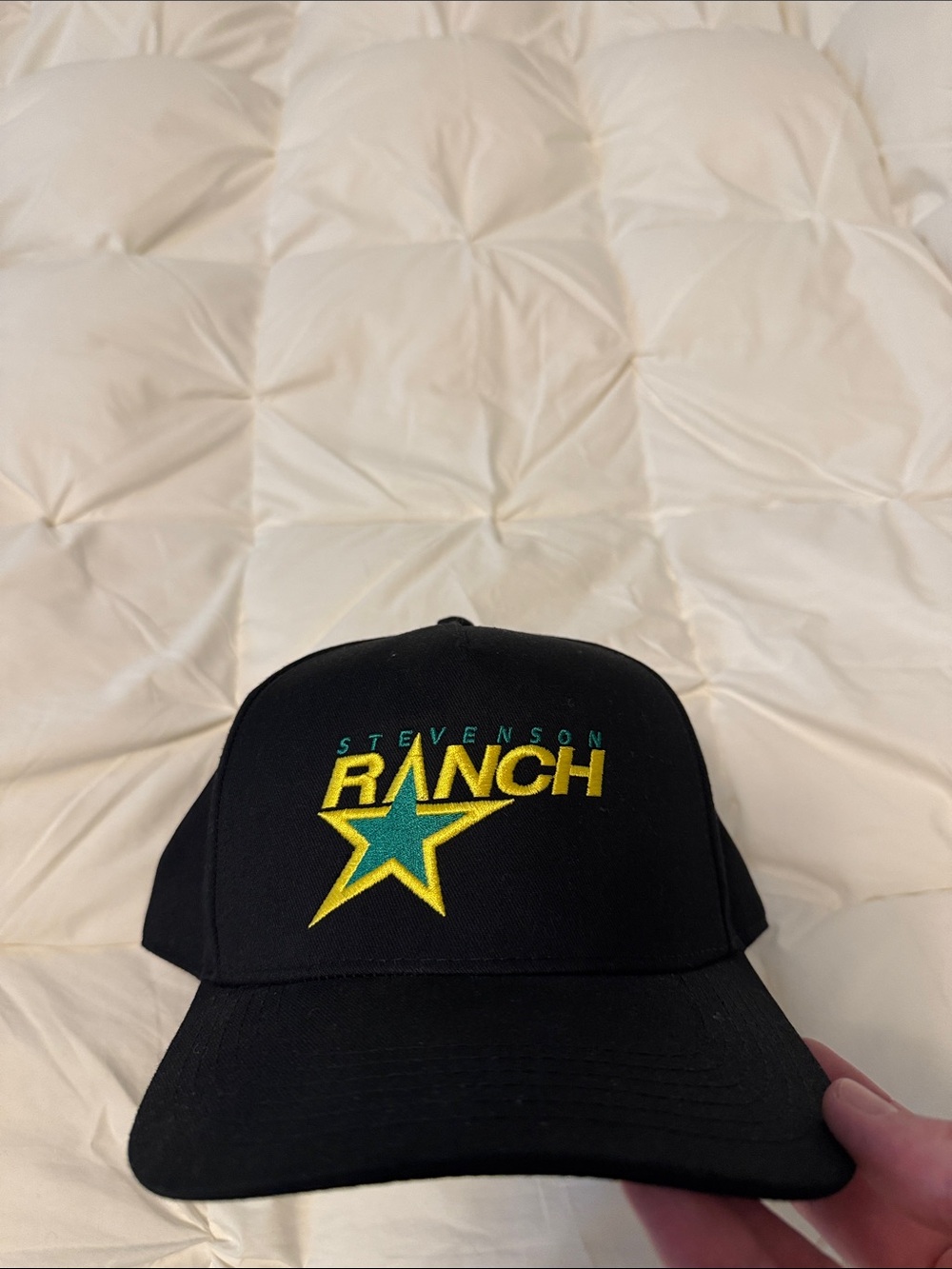 Stevenson Ranch NEVER WORN Black Logo Cap with Star Accent